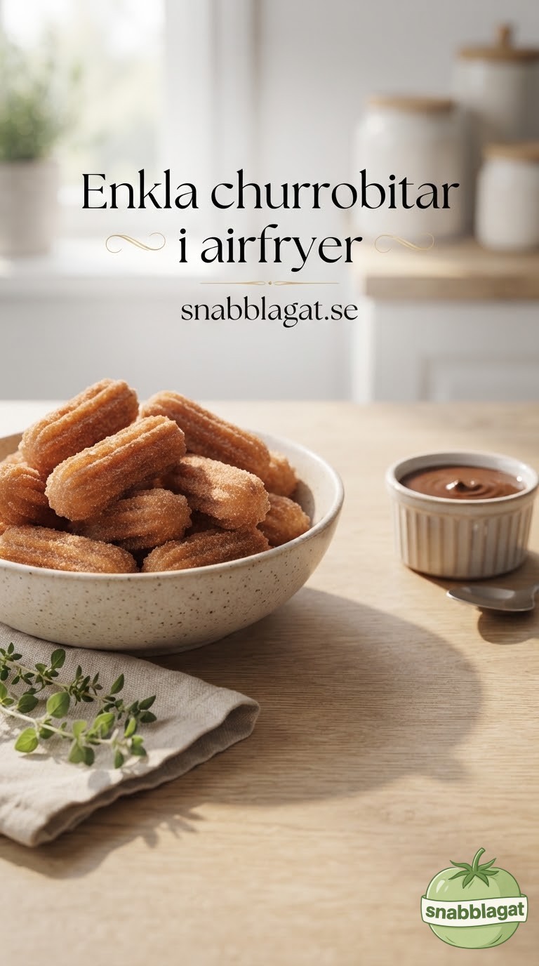 Enkla churrobitar i airfryer