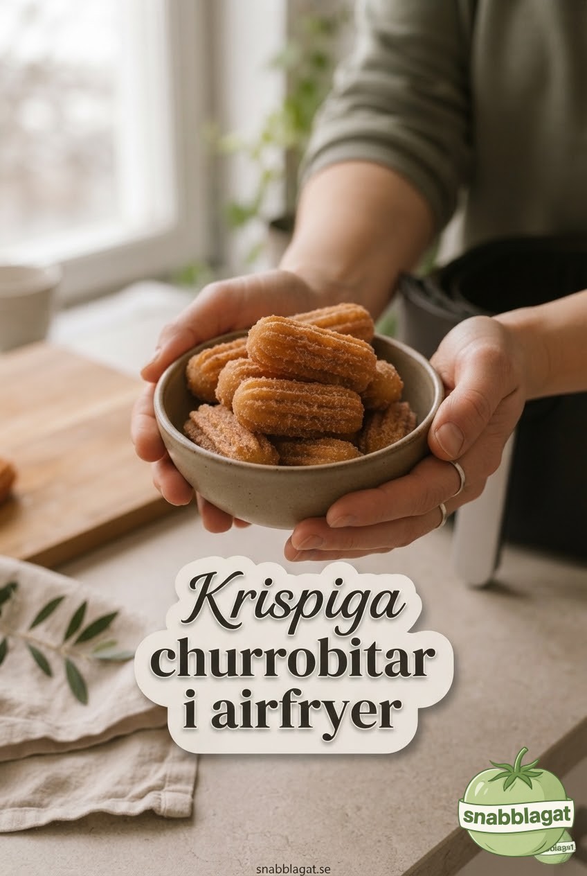 Krispiga churrobitar i airfryer