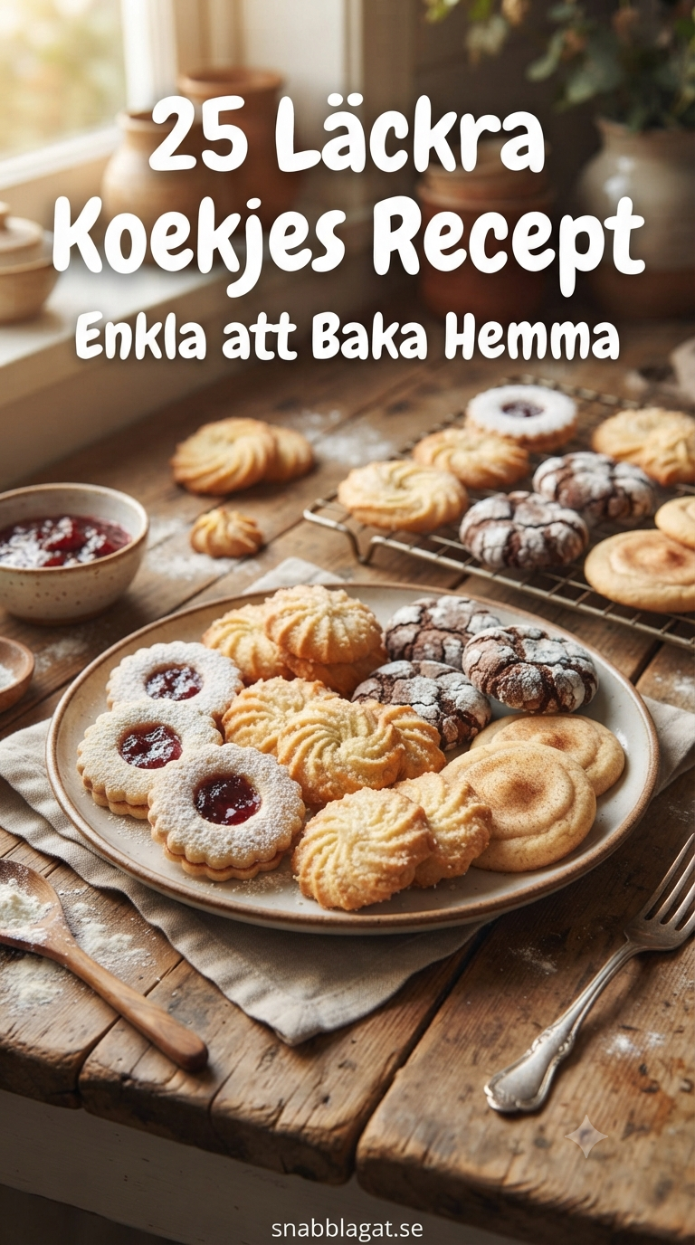 25 Läckra Koekjes Recept - Enkla att Baka Hemma