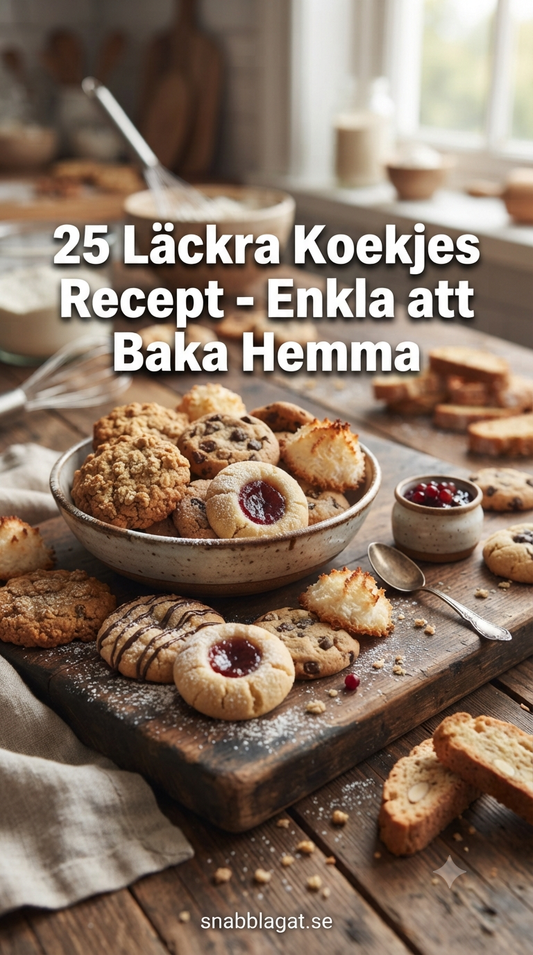 25 Läckra Koekjes Recept - Enkla att Baka Hemma