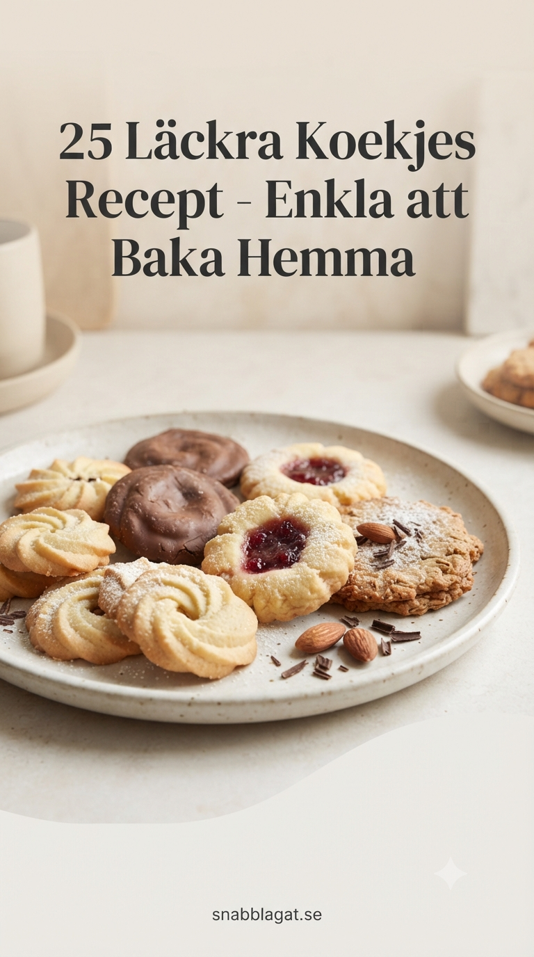 25 Läckra Koekjes Recept - Enkla att Baka Hemma