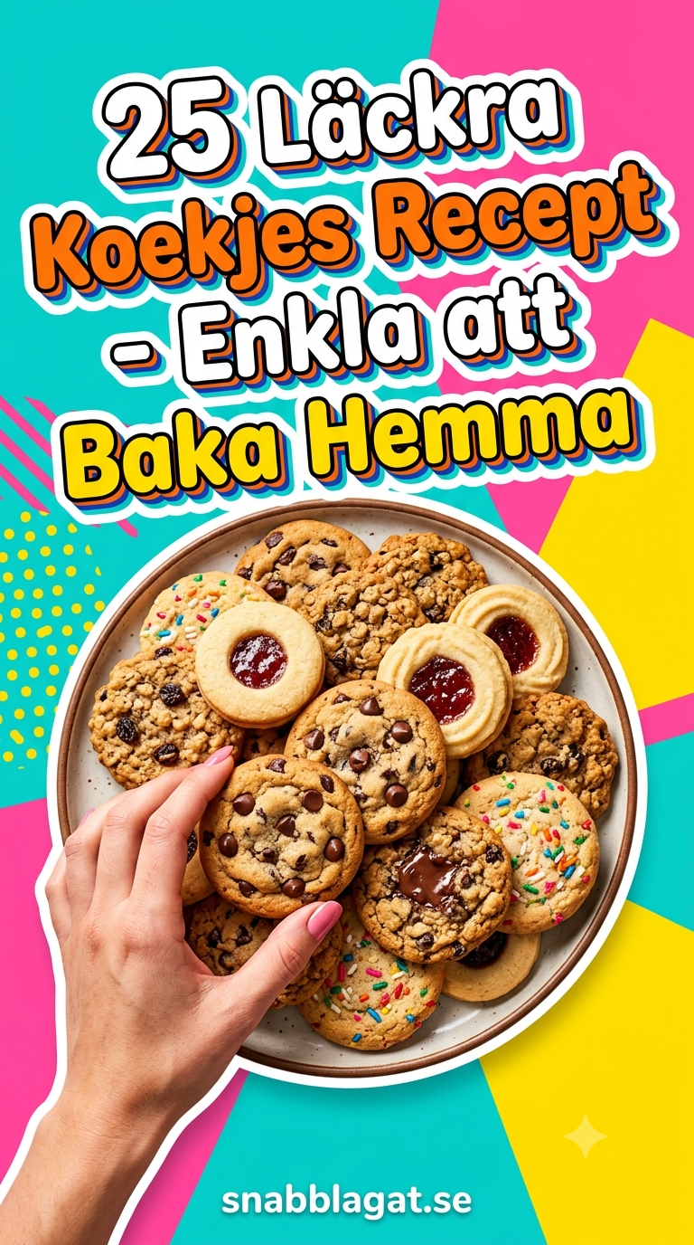 25 Läckra Koekjes Recept - Enkla att Baka Hemma