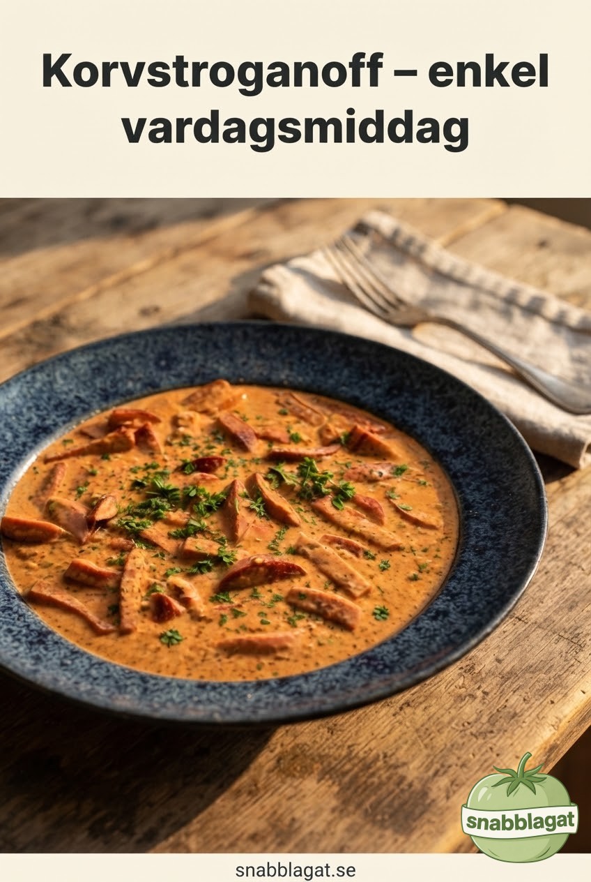 Korvstroganoff – enkel vardagsmiddag