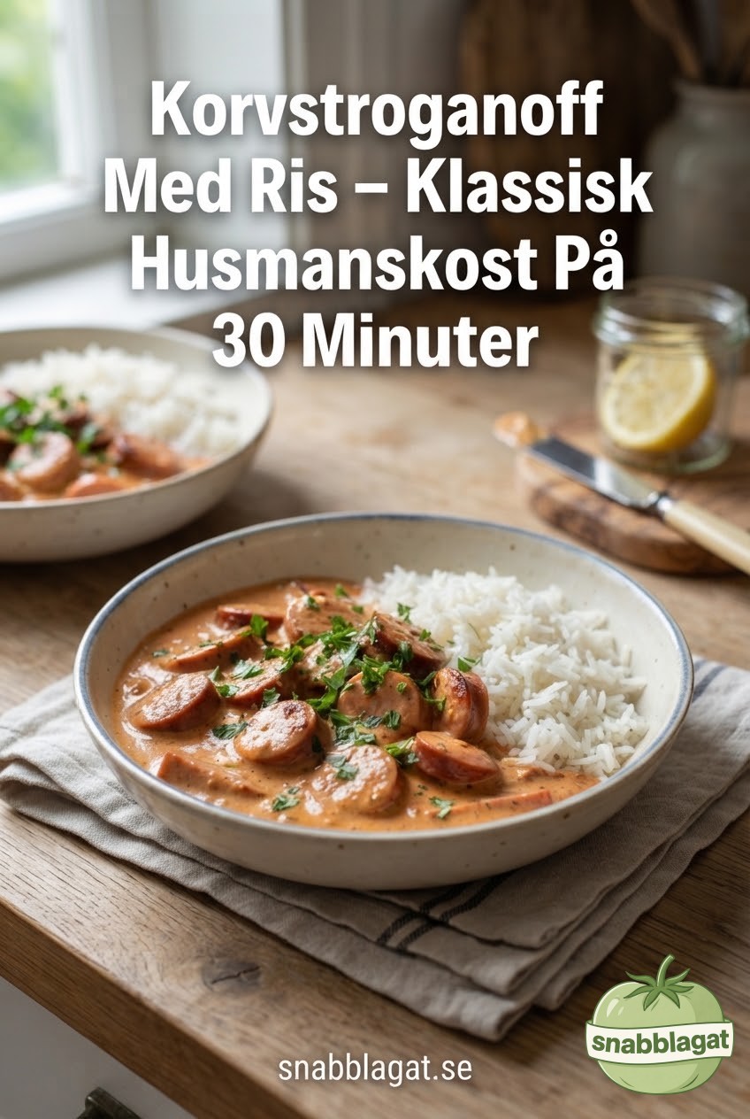 Korvstroganoff Med Ris – Klassisk Husmanskost På 30 Minuter