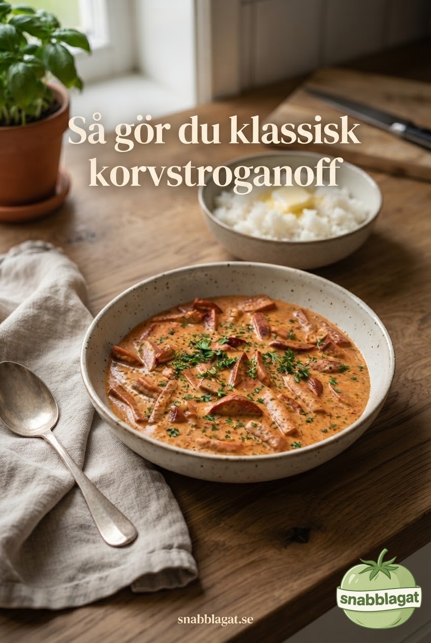 Så gör du klassisk korvstroganoff