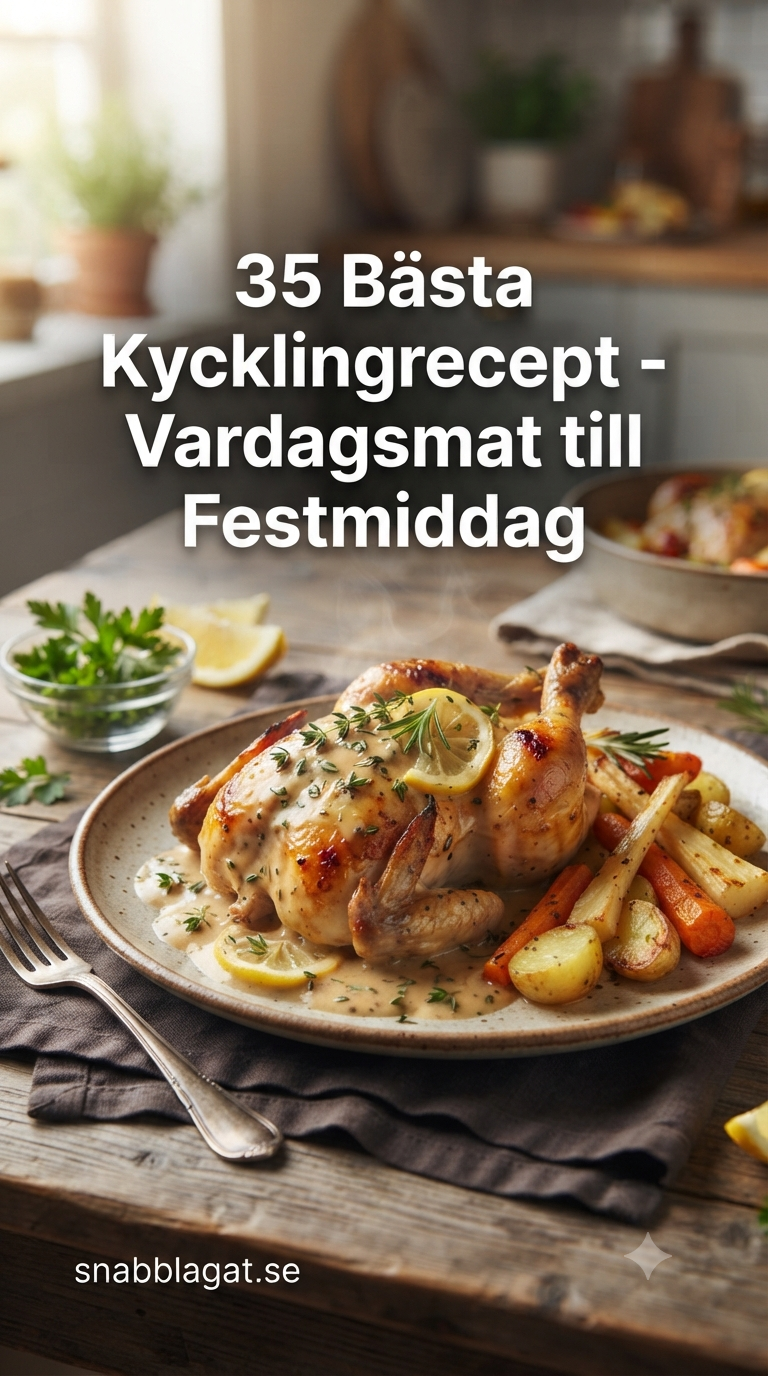 35 Bästa Kycklingrecept - Vardagsmat till Festmiddag