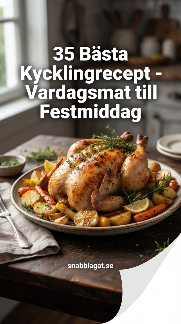 35 Bästa Kycklingrecept - Vardagsmat till Festmiddag