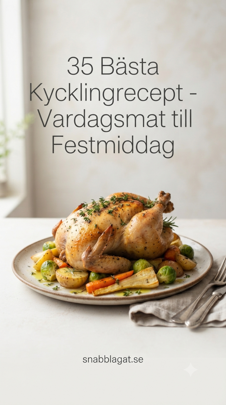35 Bästa Kycklingrecept - Vardagsmat till Festmiddag