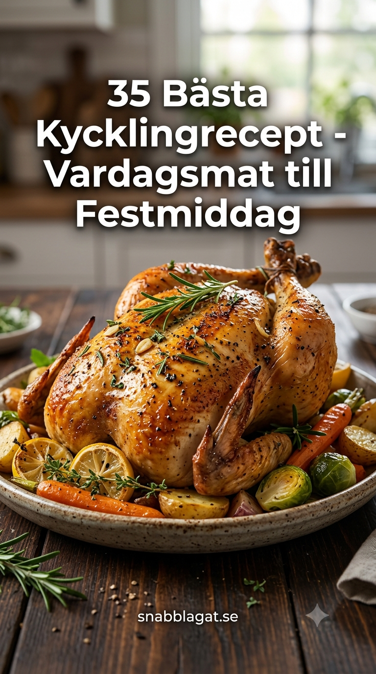 35 Bästa Kycklingrecept - Vardagsmat till Festmiddag
