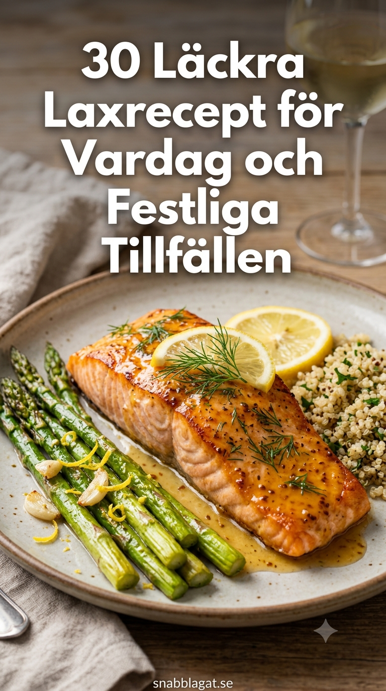 30 Läckra Laxrecept för Vardag och Festliga Tillfällen