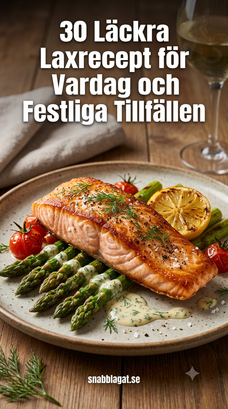 30 Läckra Laxrecept för Vardag och Festliga Tillfällen