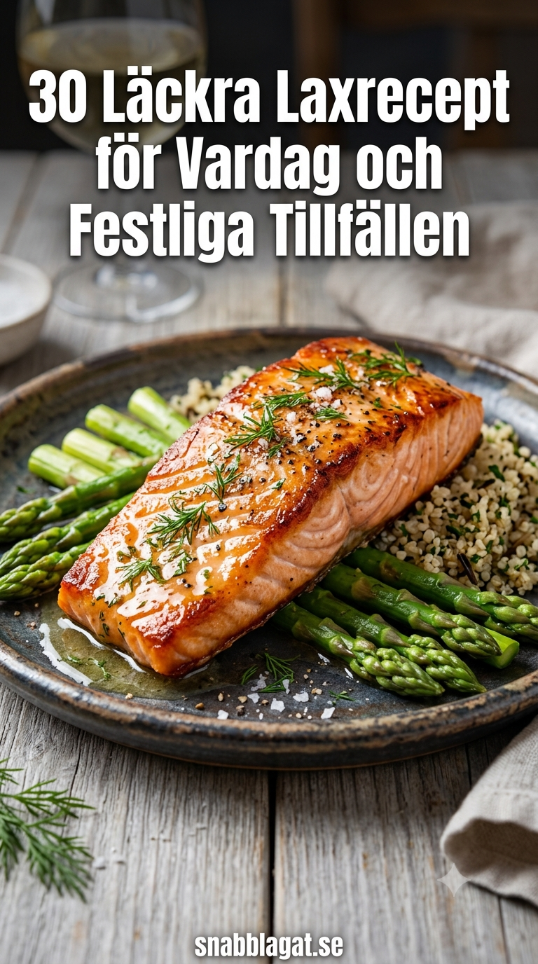 30 Läckra Laxrecept för Vardag och Festliga Tillfällen