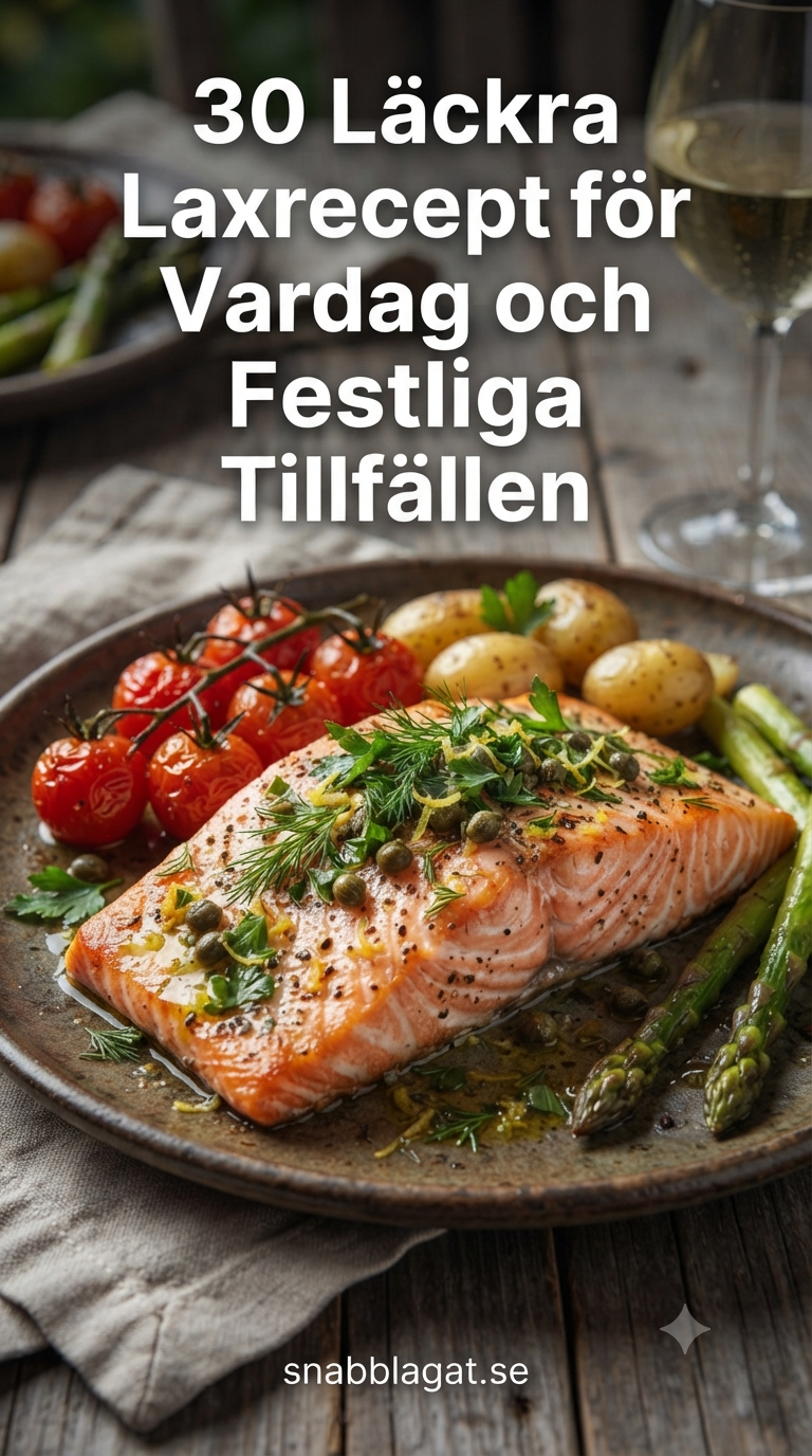 30 Läckra Laxrecept för Vardag och Festliga Tillfällen