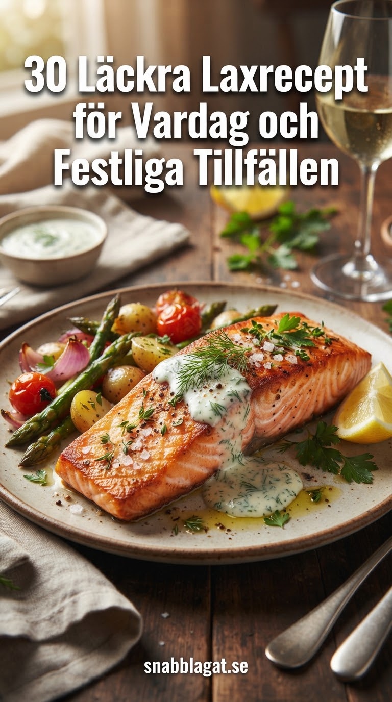 30 Läckra Laxrecept för Vardag och Festliga Tillfällen