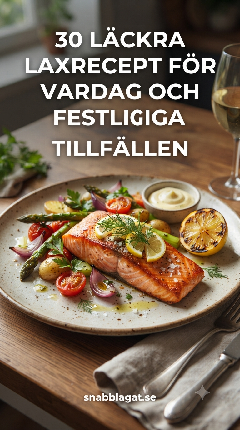 30 Läckra Laxrecept för Vardag och Festliga Tillfällen