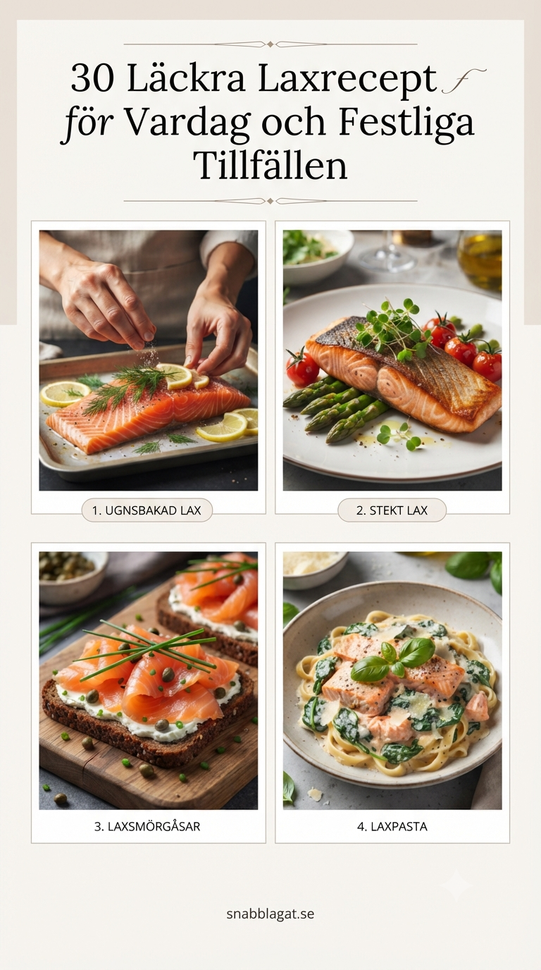 30 Läckra Laxrecept för Vardag och Festliga Tillfällen
