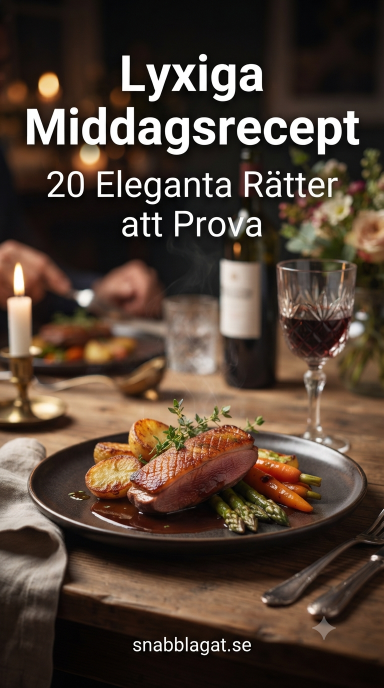 Lyxiga Middagsrecept - 20 Eleganta Rätter att Prova