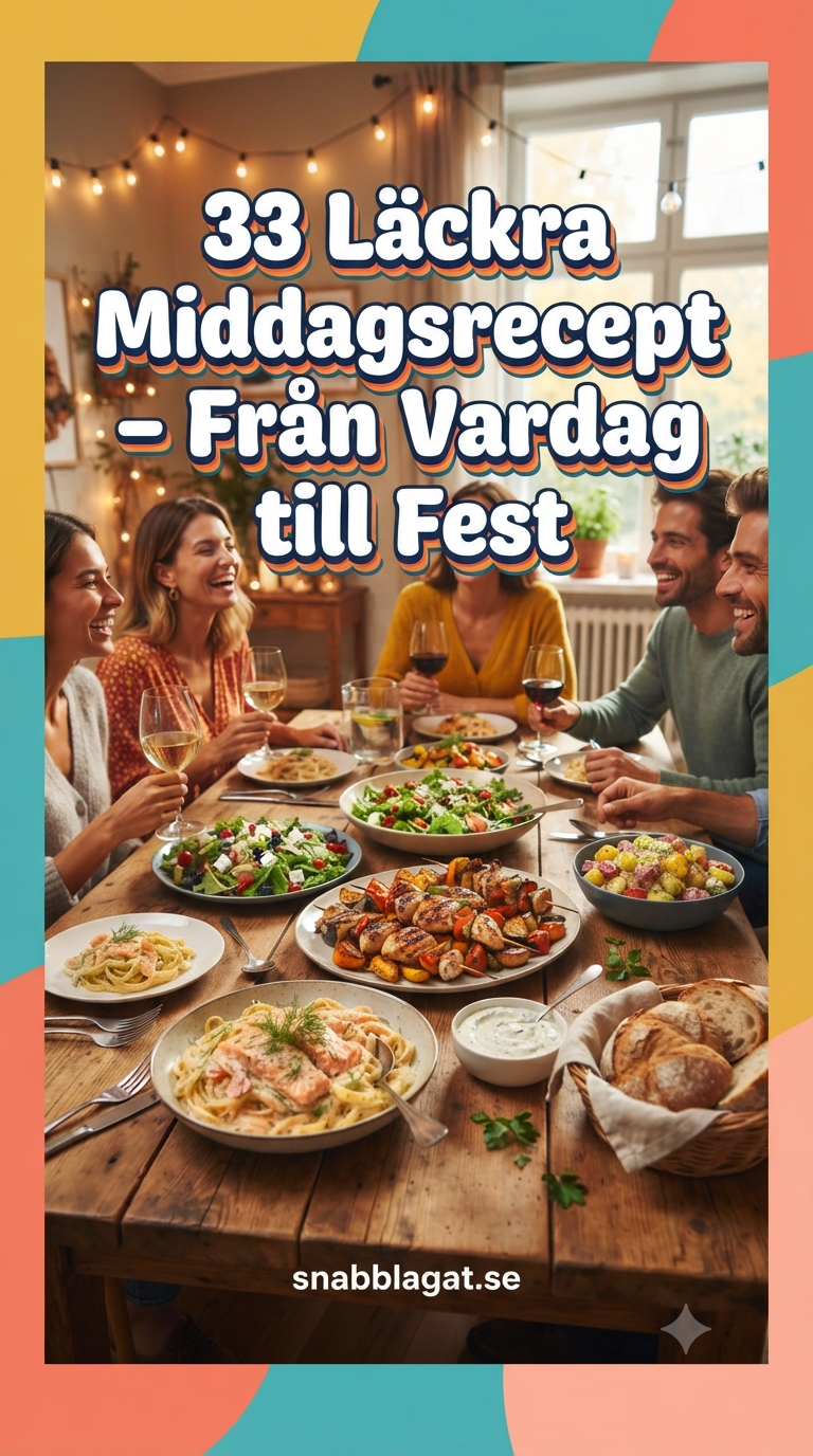 33 Läckra Middagsrecept - Från Vardag till Fest