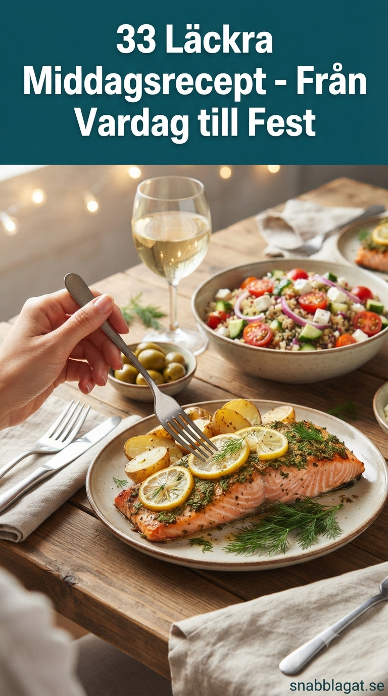 33 Läckra Middagsrecept - Från Vardag till Fest