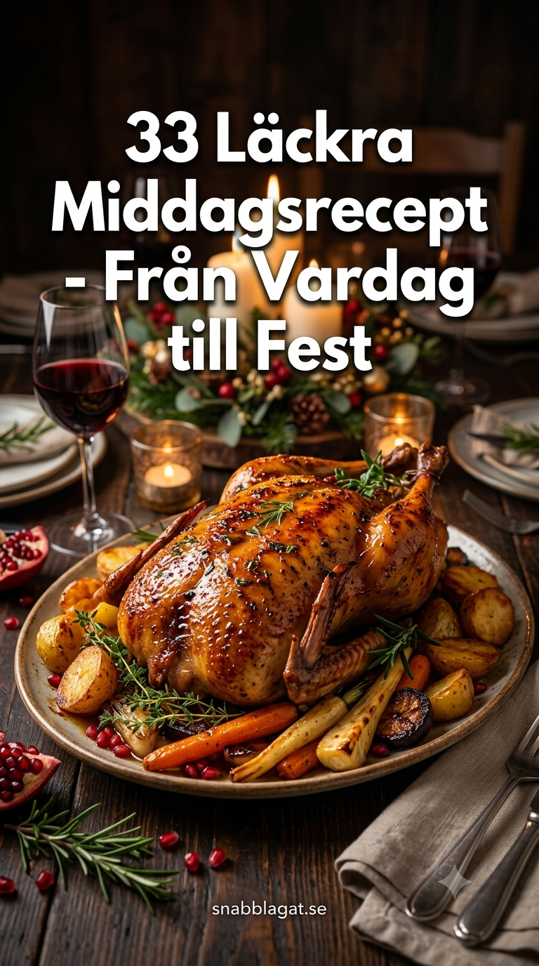 33 Läckra Middagsrecept - Från Vardag till Fest