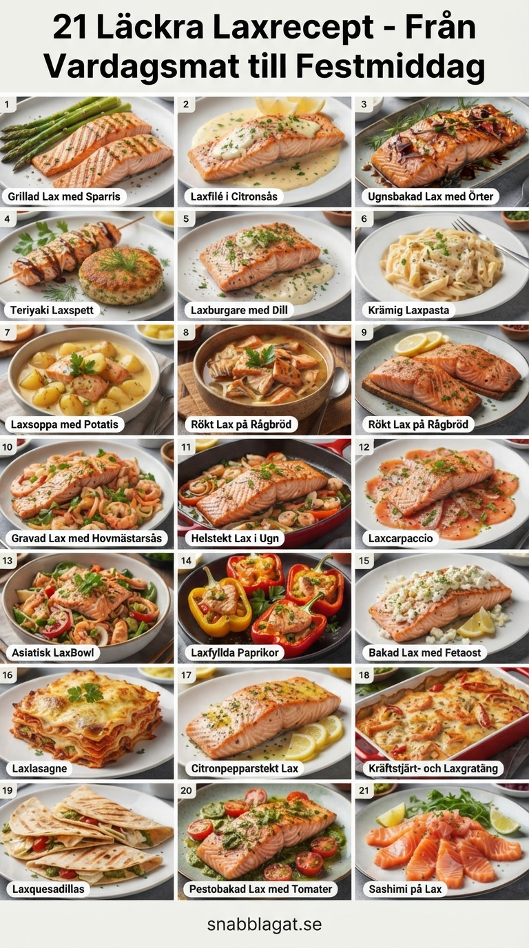 21 Läckra Laxrecept - Från Vardagsmat till Festmiddag