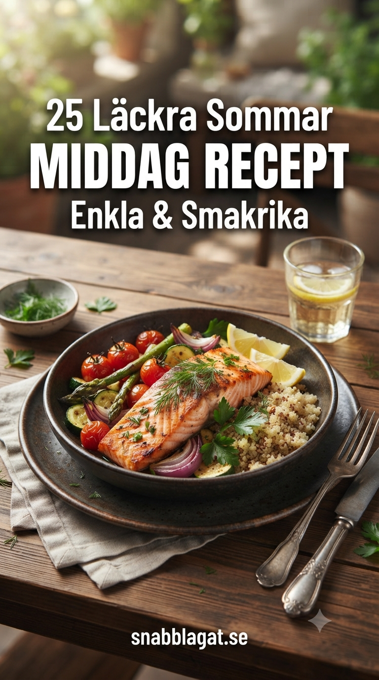 25 Läckra Sommar Middag Recept - Enkla & Smakrika