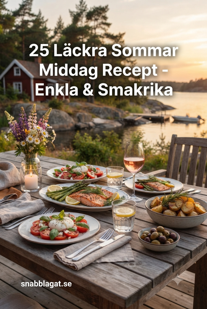 25 Läckra Sommar Middag Recept - Enkla & Smakrika