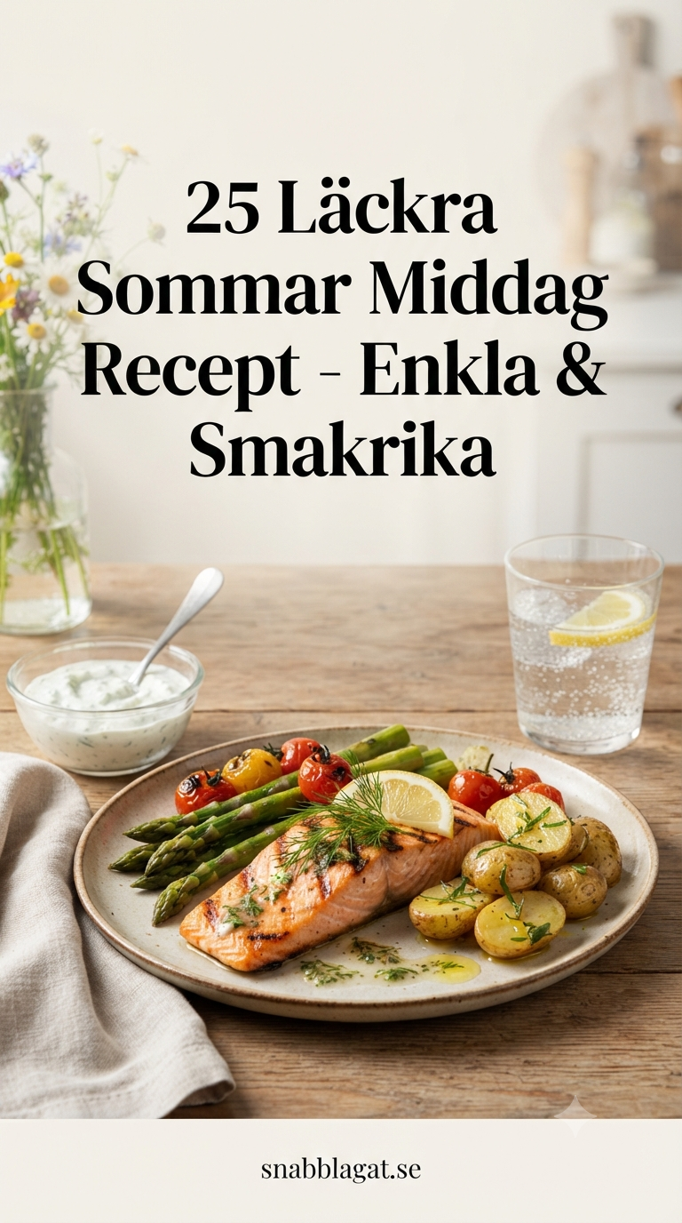 25 Läckra Sommar Middag Recept - Enkla & Smakrika