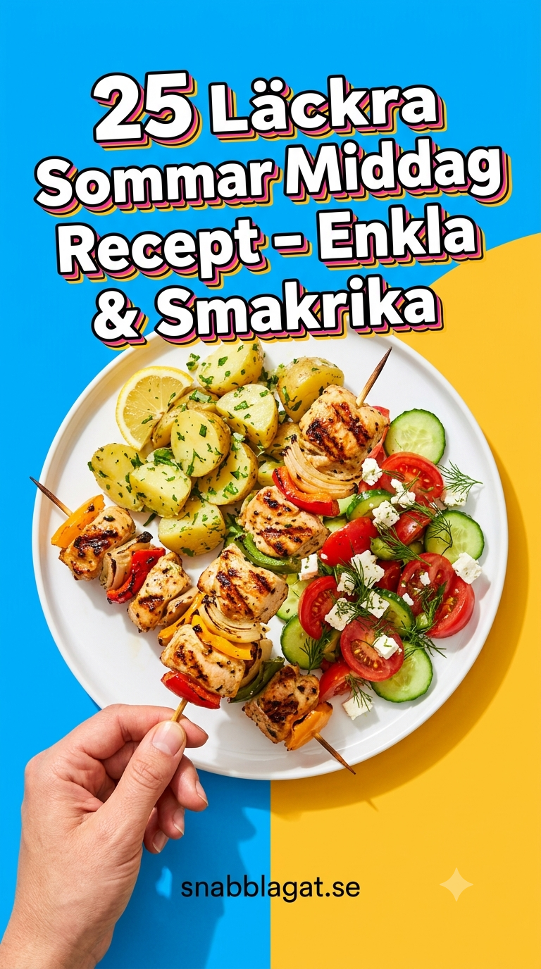 25 Läckra Sommar Middag Recept - Enkla & Smakrika