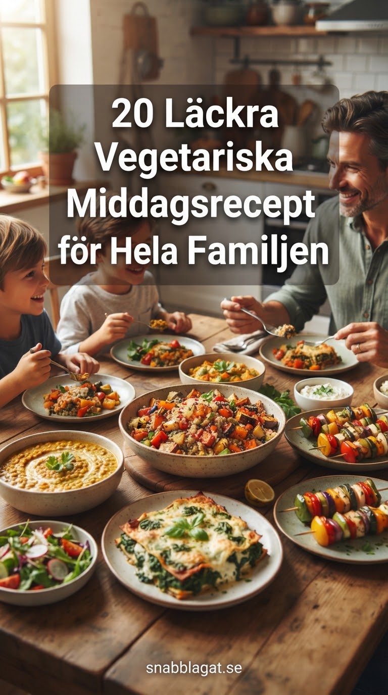 20 Läckra Vegetariska Middagsrecept för Hela Familjen