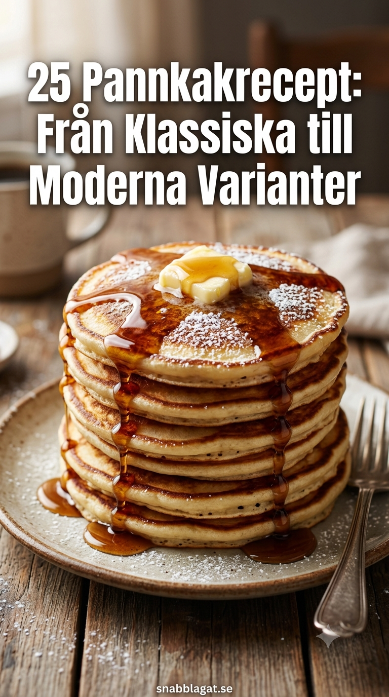 25 Pannkakrecept: Från Klassiska till Moderna Varianter