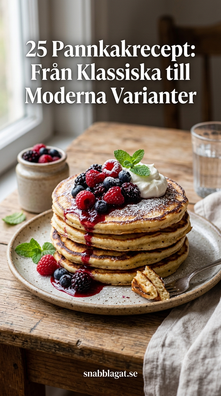 25 Pannkakrecept: Från Klassiska till Moderna Varianter