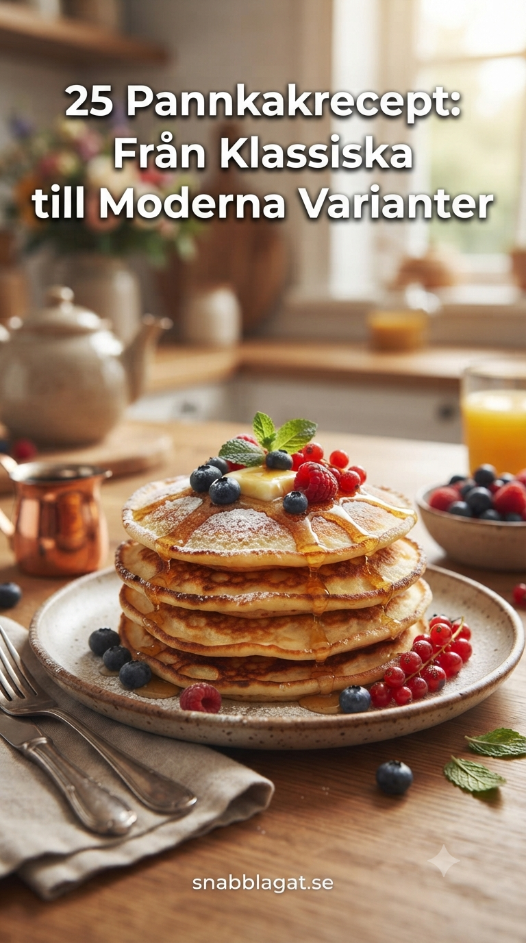 25 Pannkakrecept: Från Klassiska till Moderna Varianter