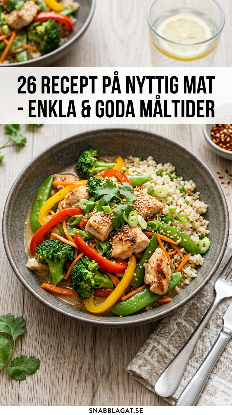 26 Recept på Nyttig Mat - Enkla & Goda Måltider