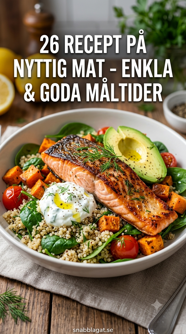 26 Recept på Nyttig Mat - Enkla & Goda Måltider