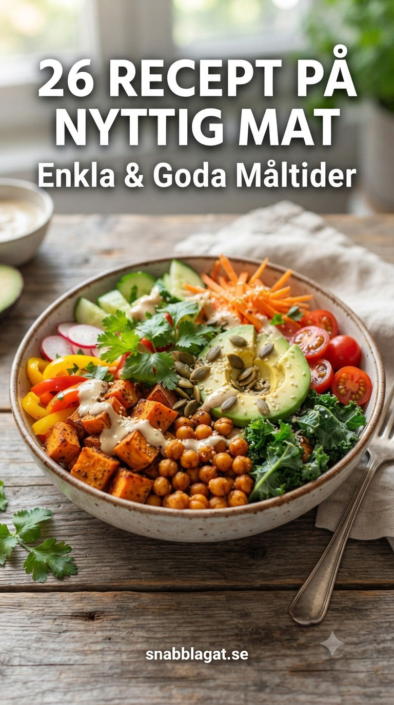 26 Recept på Nyttig Mat - Enkla & Goda Måltider