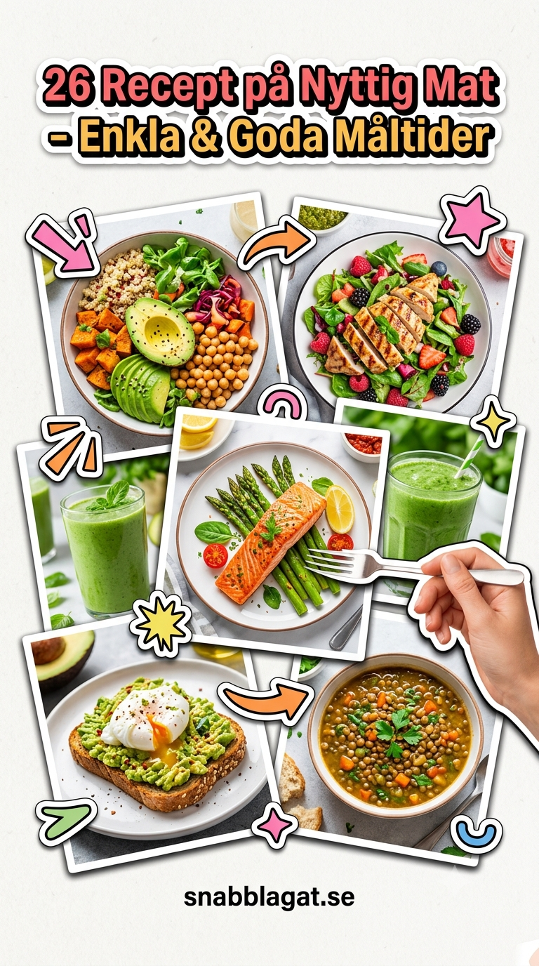 26 Recept på Nyttig Mat - Enkla & Goda Måltider