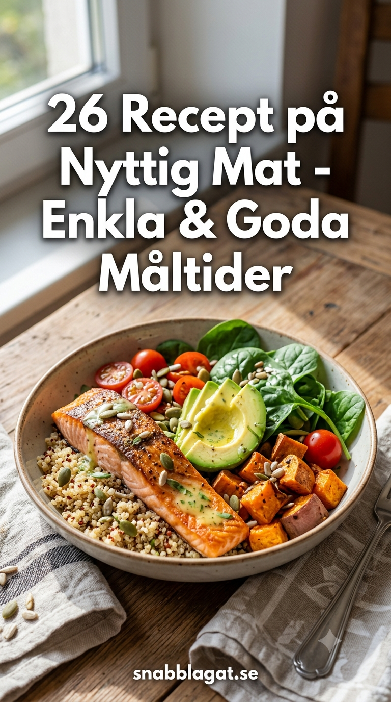 26 Recept på Nyttig Mat - Enkla & Goda Måltider