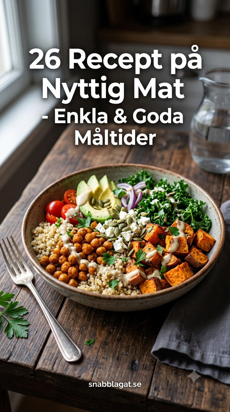26 Recept på Nyttig Mat - Enkla & Goda Måltider
