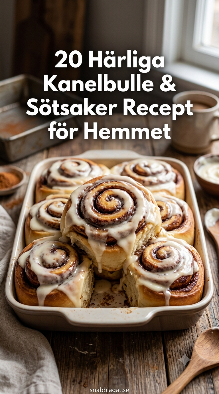 20 Härliga Kanelbulle & Sötsaker Recept för Hemmet