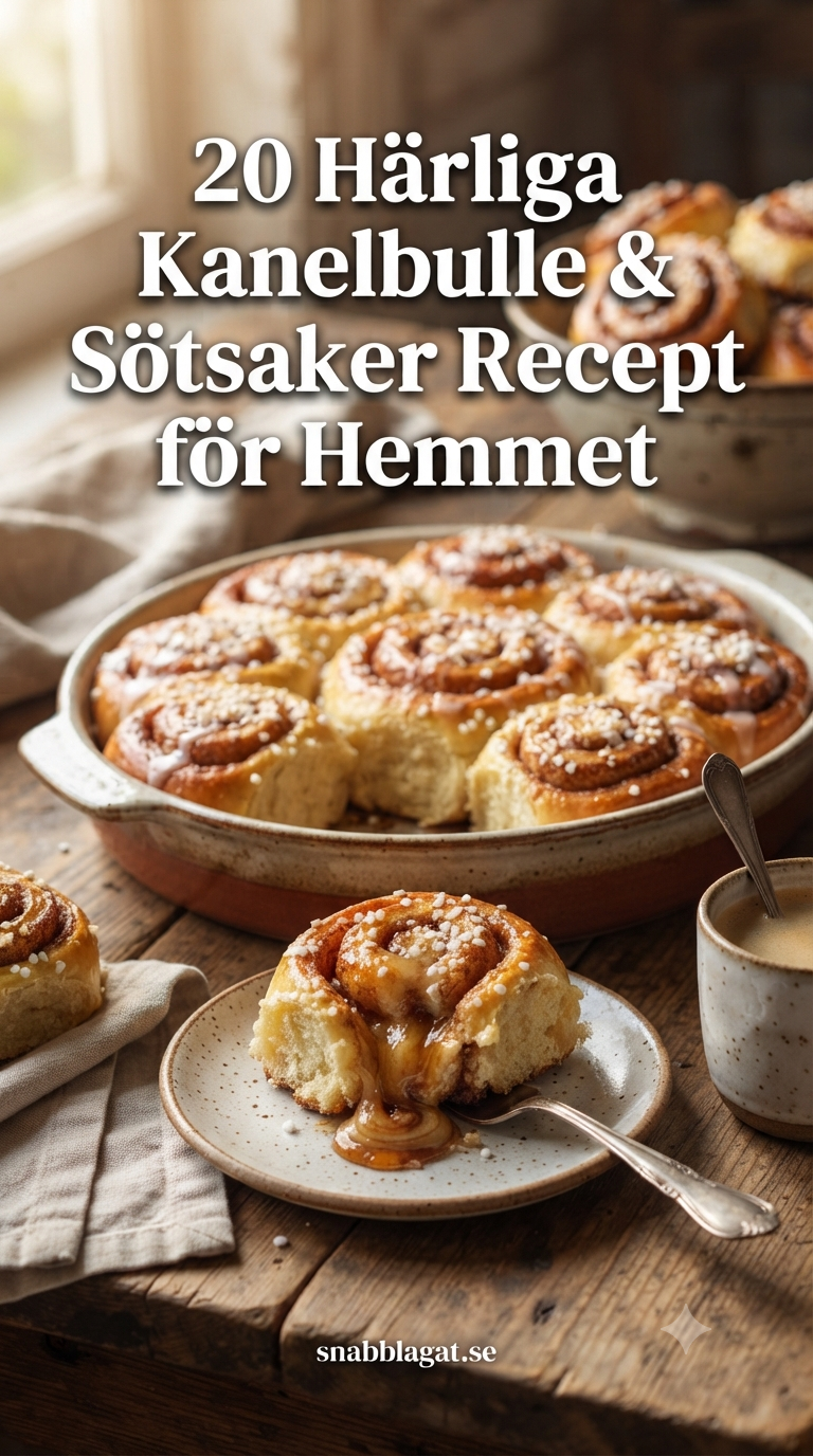 20 Härliga Kanelbulle & Sötsaker Recept för Hemmet