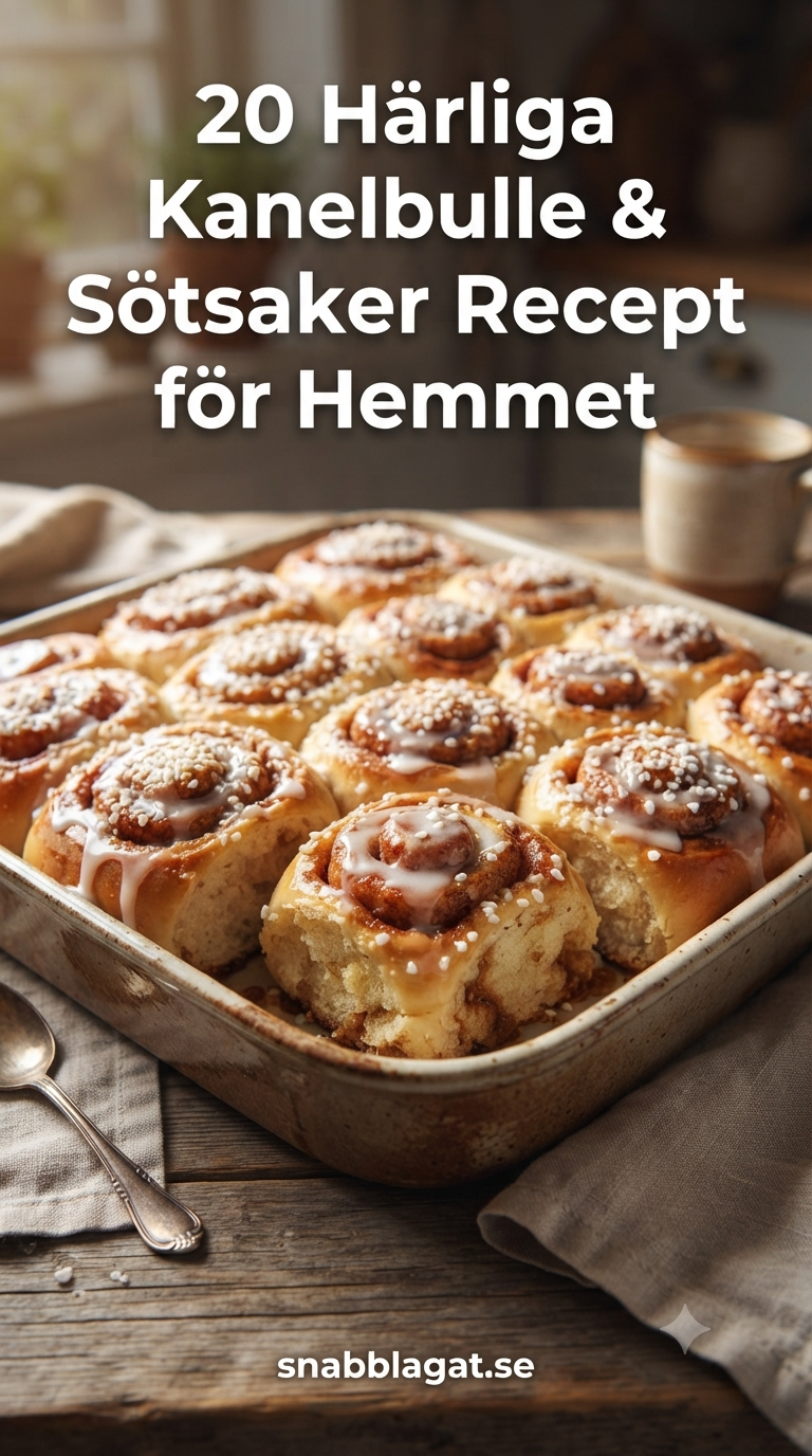 20 Härliga Kanelbulle & Sötsaker Recept för Hemmet