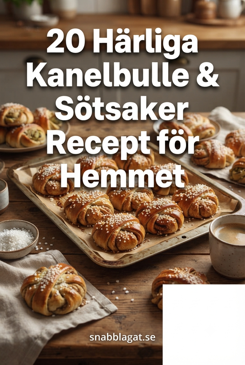 20 Härliga Kanelbulle & Sötsaker Recept för Hemmet