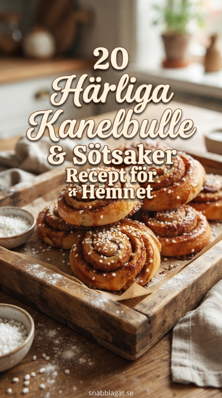 20 Härliga Kanelbulle & Sötsaker Recept för Hemmet