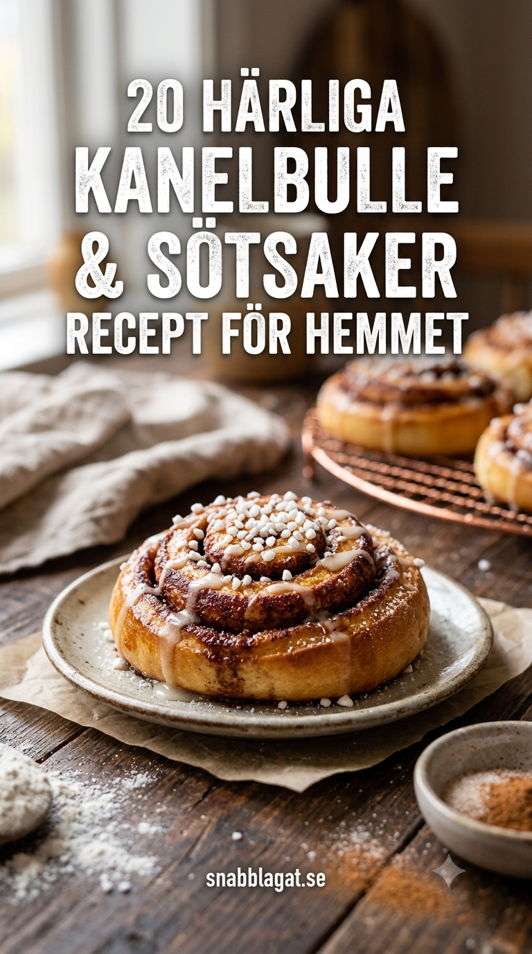 20 Härliga Kanelbulle & Sötsaker Recept för Hemmet