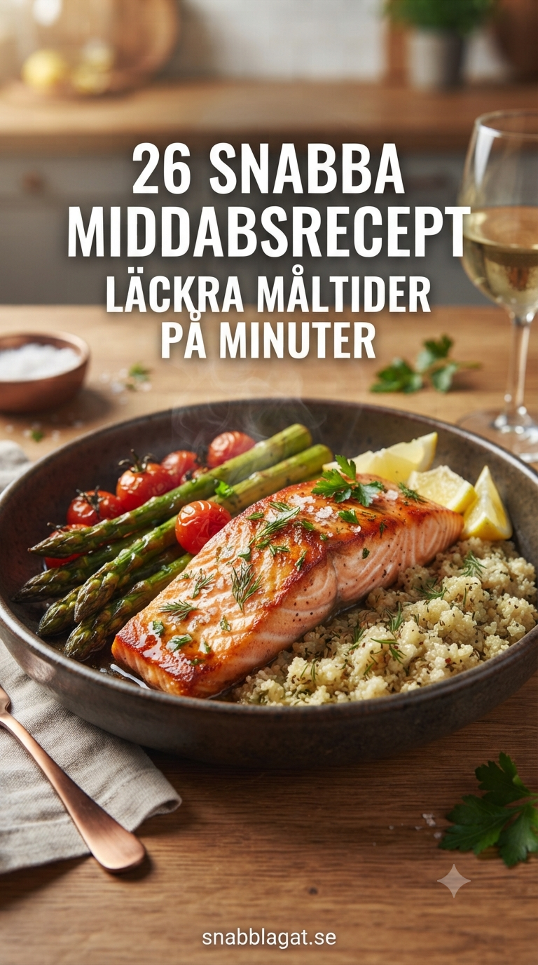 26 Snabba Middagsrecept - Läckra Måltider på Minuter