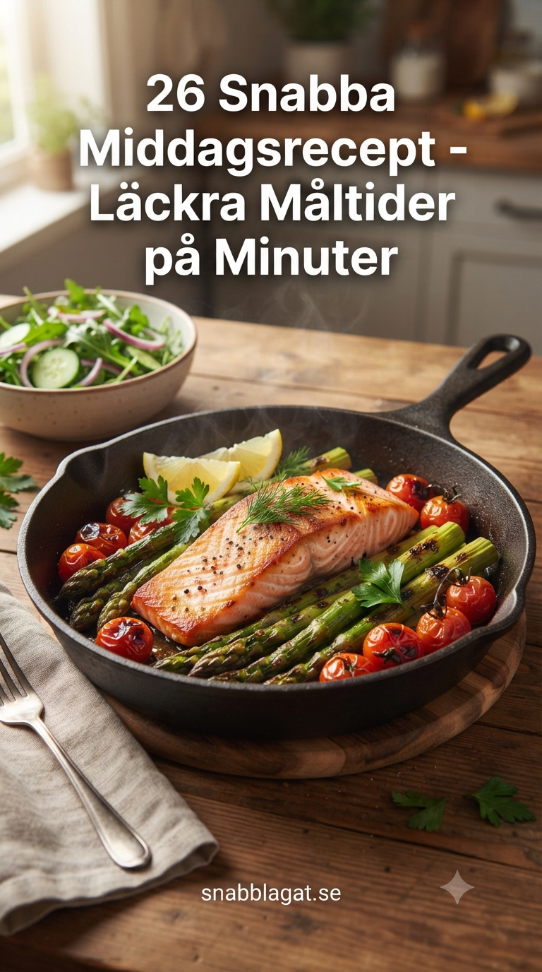 26 Snabba Middagsrecept - Läckra Måltider på Minuter