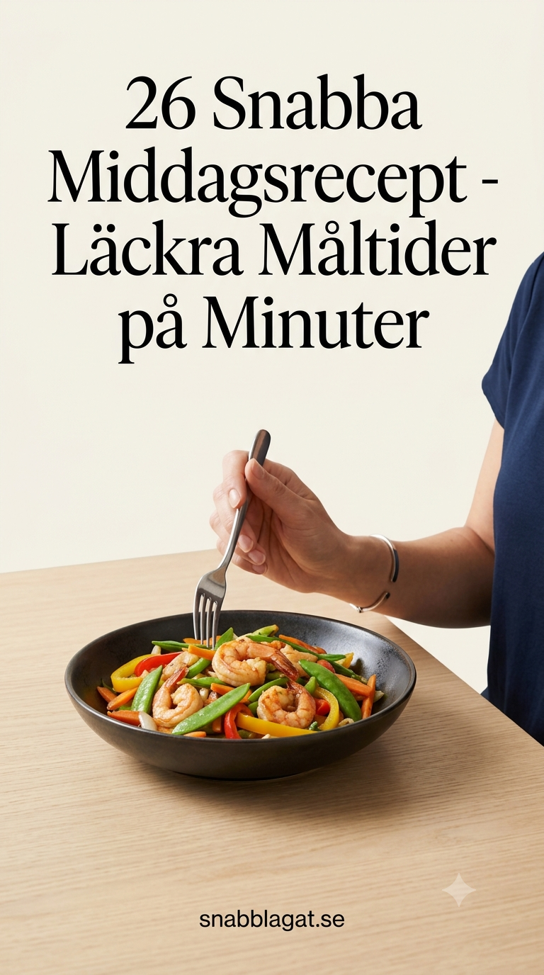 26 Snabba Middagsrecept - Läckra Måltider på Minuter