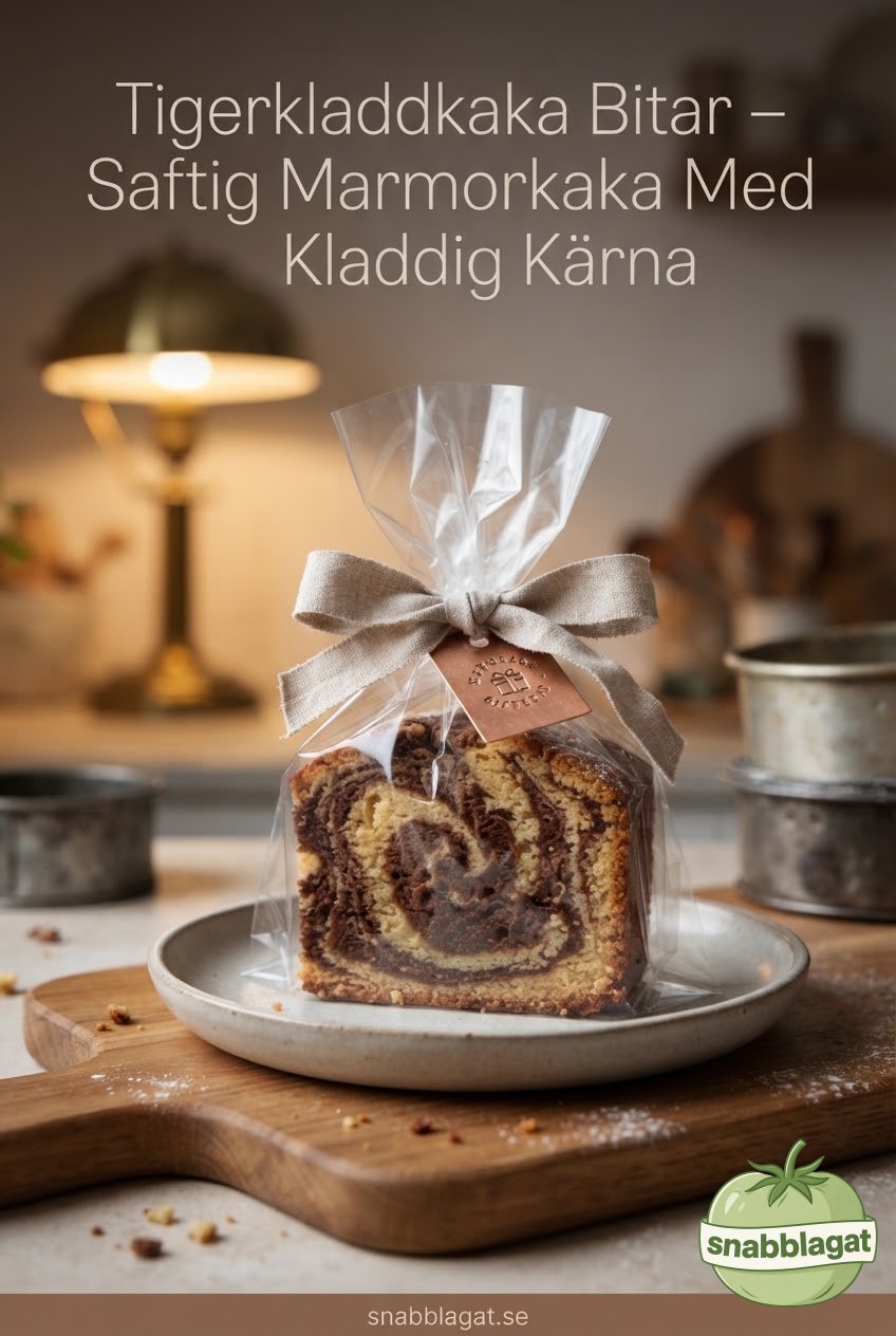Tigerkladdkaka Bitar – Saftig Marmorkaka Med Kladdig Kärna