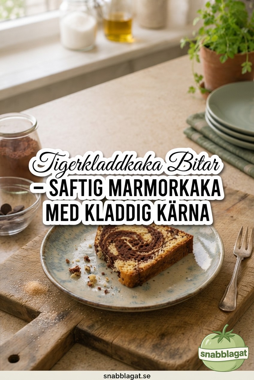 Tigerkladdkaka Bitar – Saftig Marmorkaka Med Kladdig Kärna